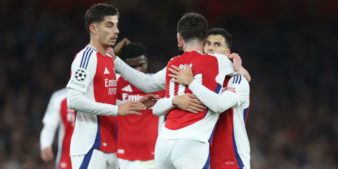 NGReporter's tweet photo. Arsenal Secure Champions League Victory Over Shakhtar Donetsk Through Riznyk Own Goal -  https://t.co/UAz20zWtc2 https://t.co/1DBbtDsXlG
