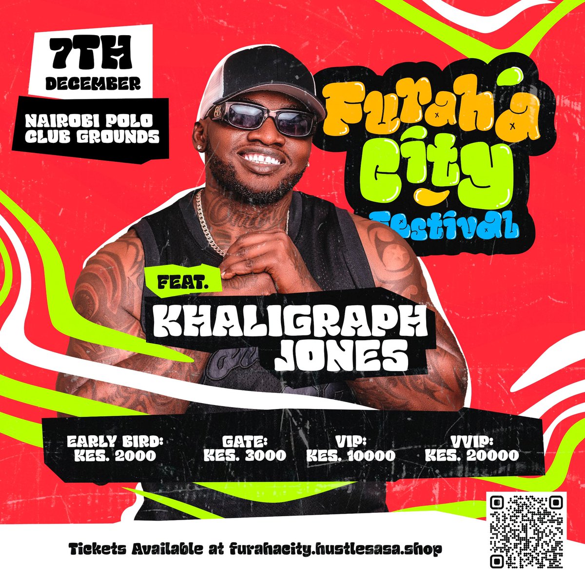 chriskirwa's tweet image. Diarize 7th December 2024 @FurahaCity  Festival  featuring @khaligraph_jones 
For tickets click this link furahacity.hustlesasa.shop
#FurahaCity
#OurEventsLife
