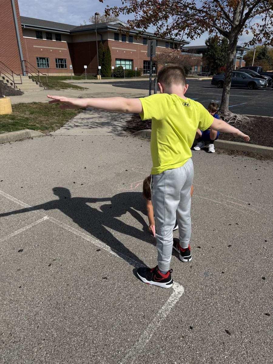 Students love a reason to do more science outside! We decided to compare summer shadows against fall shadows. Very interesting!! 
#Proud2bMIS #1GC