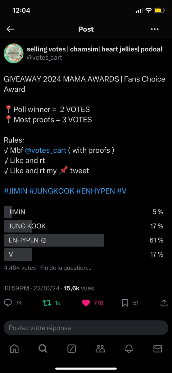 TheWayToEnha's tweet photo. @votes_cart done for #enhypen https://t.co/UDm1MxgJhA