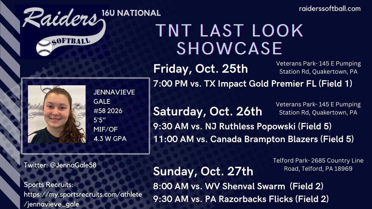 JennaGale58's tweet photo. This weekends TNT schedule!! https://t.co/DtF9vPnJPi