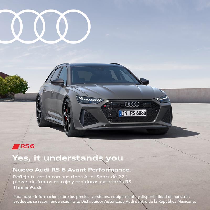 AudideMexico's tweet photo. Conoce a detalle el diseño del nuevo Audi RS 6 Avant Performance y descubre como disfrutar el performance con estilo.

#ThisIsAudi
