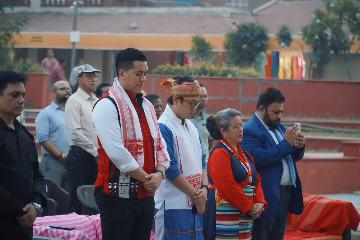 SaviourKalai's tweet photo. Feeling proud in my traditional attire today as I join the grand opening of a unique permanent market platform at Noida Haat, celebrating the vibrant culture, crafts, and creativity of the North East. Thank you, NEEF &amp; ITE Group, for this opportunity. https://t.co/GVK6IN2Zsk