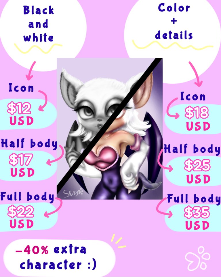 Spiky_oficial's tweet photo. Comisiones abiertas ✨🔓✨

★Sólo dibujos con fondo sencillo 💜

★Pagos internacionales 🌎 vía Paypal 🩵 o transferencia bancaria (sólo 🇲🇽)

★Pago completo después de enviar el boceto ✏️ https://t.co/k5bYIUnybC