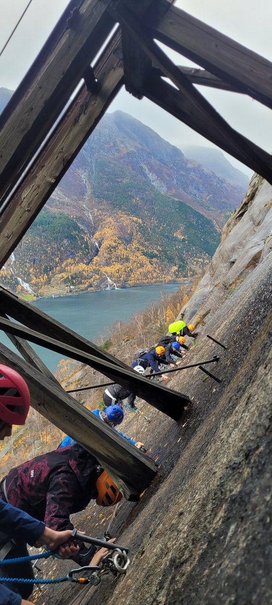 Climbing the Via Ferrata #dontlookdown 🙈🇳🇴