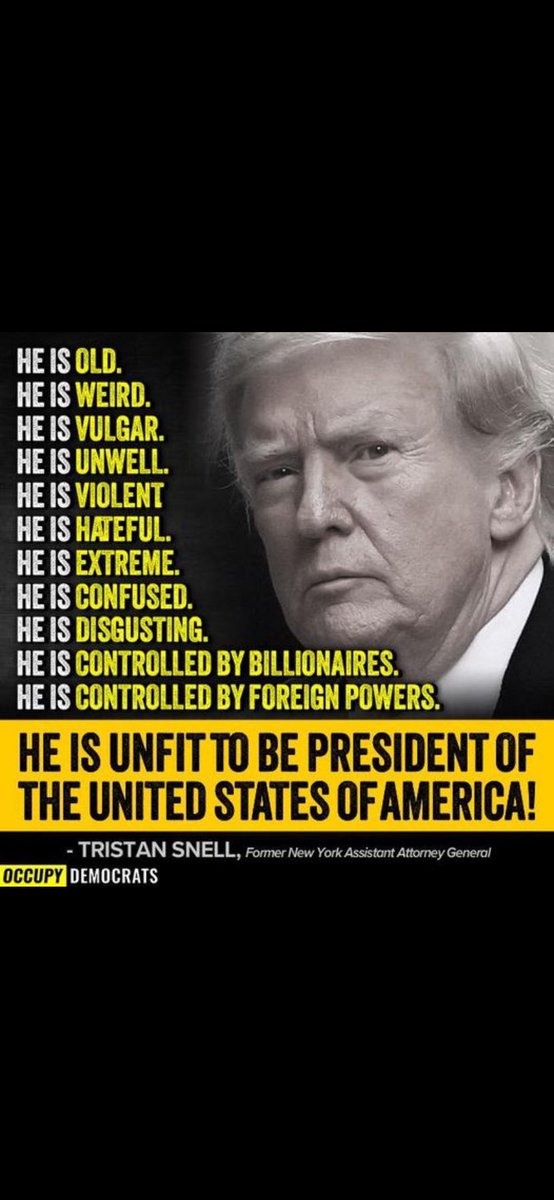 joethe8r's tweet photo. @levparnas @realDonaldTrump A foe of the United States! And a #WannabeDictator #ClearAndPresentDanger #PutinsPuppet #NotFitForAnyOffice #TraitorTrump #LockHimUpAlready #TheBigHouseNotTheWhiteHouse #StopProject2025AtTheBallotBox #VoteBlueToStopACriminalDictator  #VoteBlueToSaveAmerica #HarrisWalz2024 💙🌊🙏 https://t.co/0faAsWN06I
