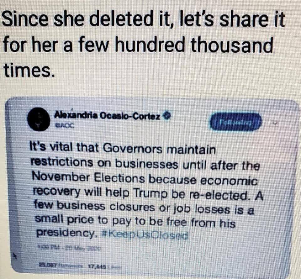 We haven’t forgotten, <a href="/AOC/">Alexandria Ocasio-Cortez</a>