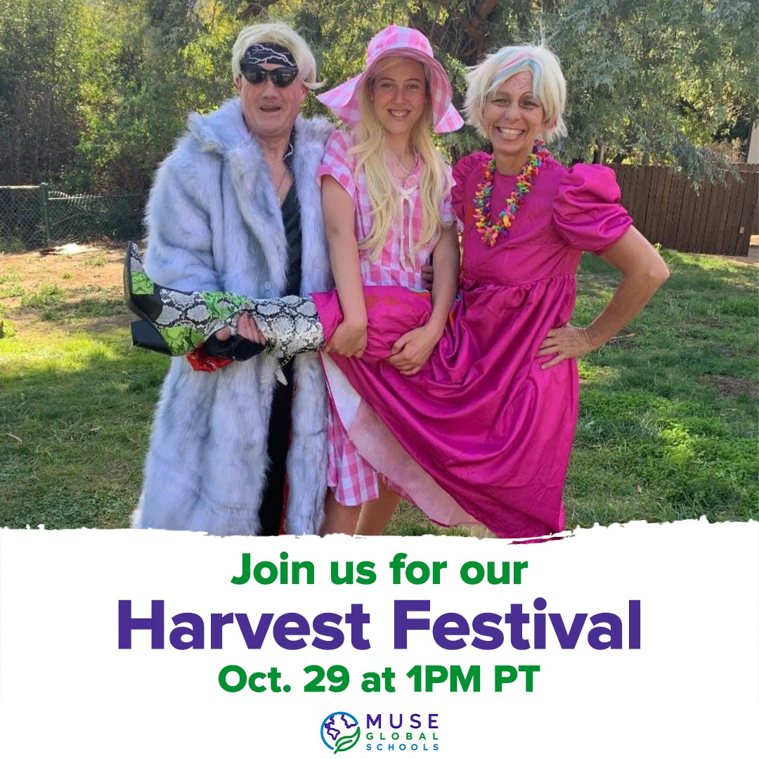 Join us NEXT TUESDAY, October 29th, for a #SpookySzn shindig you won't forget. #MUSEGlobalSchool families, friends, grandparents, and our ENTIRE community are welcomed to join our costume parade from 2 - 3:00PM PT!

We can't wait to see you there!