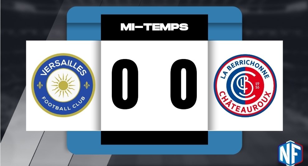 nationalfoot_'s tweet photo. MI-TEMPS À JEAN BOUIN !

Malgré une domination du FC Versailles, le score reste nul et vierge à la mi-temps ! 

⏱️ MT | #FCVLBC | 0-0 https://t.co/YaKzVgKWOl