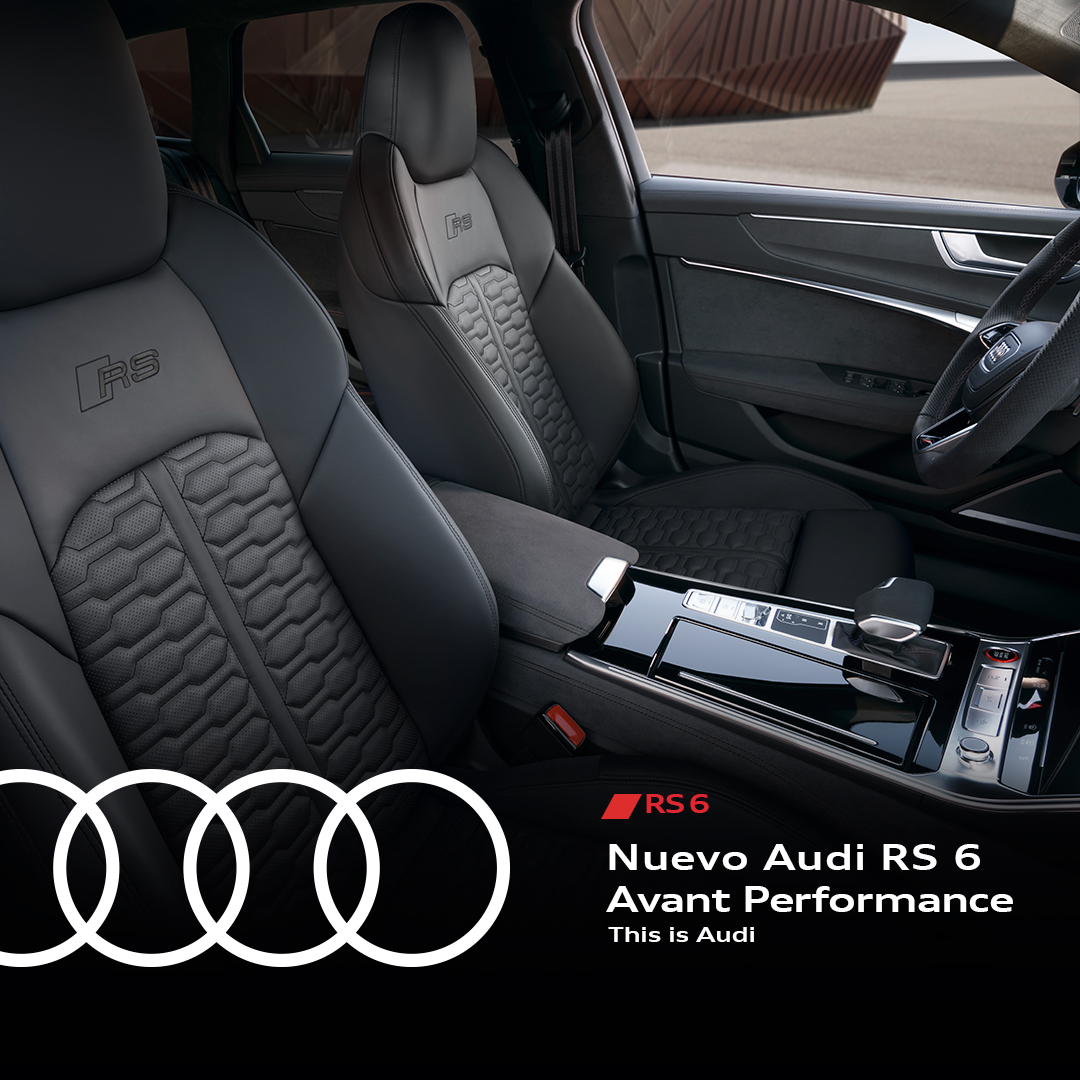 AudideMexico's tweet photo. Descubre por qué el nuevo Audi RS 6 Avant Performance destaca en todo momento.

#ThisIsAudi