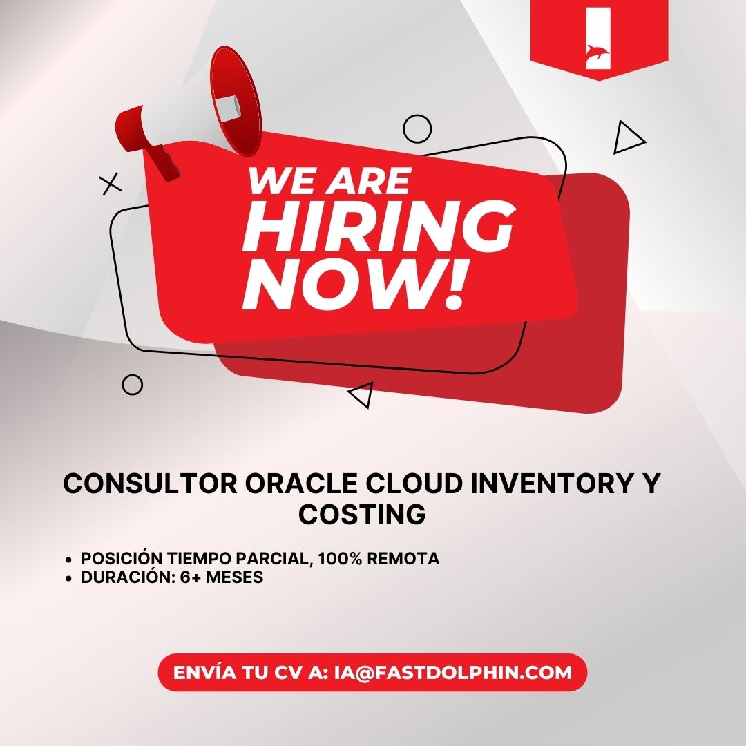 fastdolphin's tweet image. 📩 Interesados enviar CV o contactarme por mensaje directo: ia@fastdolphin.com
Para más información, visita nuestra página: fastdolphin.com/vacante/?ident…
#OracleCloud #ConsultorOracle #RemoteWork #OportunidadLaboral #OracleInventory #Costing #EmpleoTI