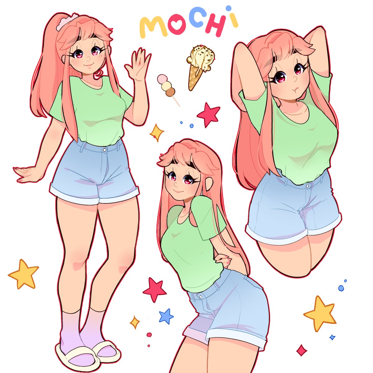 Mochi Core❤️💛💙 #oc