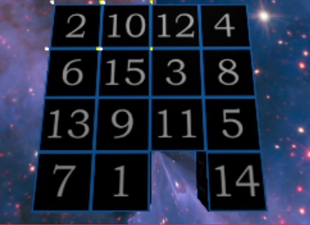 AgentSheets's tweet image. Game break! Remember rearranging the numbers on this classic fifteen puzzle?! Play it now by clicking the green run button and use the handtool to click to move the numbers!   
vist.ly/3mjki77 
#gamebreak #AgentSheets #AgentCubes #fifteenpuzzle #learntocode #codinggames