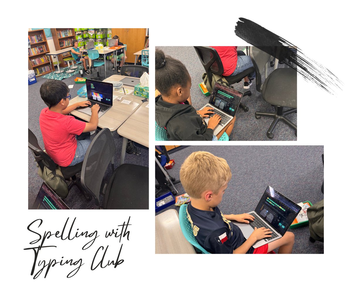 4th graders took their spelling practice to the next level today by using <a href="/typingclub/">TypingClub</a>! Not only did they work on mastering their weekly spelling words, but they also sharpened their typing skills. It's amazing to see them so engaged! 💻✏️ #WednesdayMotivation #itsaslaughterthing