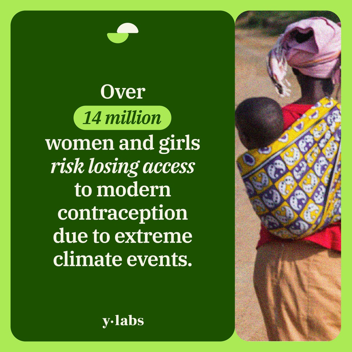 Climate change is one of the world's most pressing crises, with nary an area it doesn't touch––but DYK that it's even a threat to Sexual &amp; Reproductive Health &amp; Rights? Climate change drives millions of people every year to lose agency over the safety/health of their own bodies.
