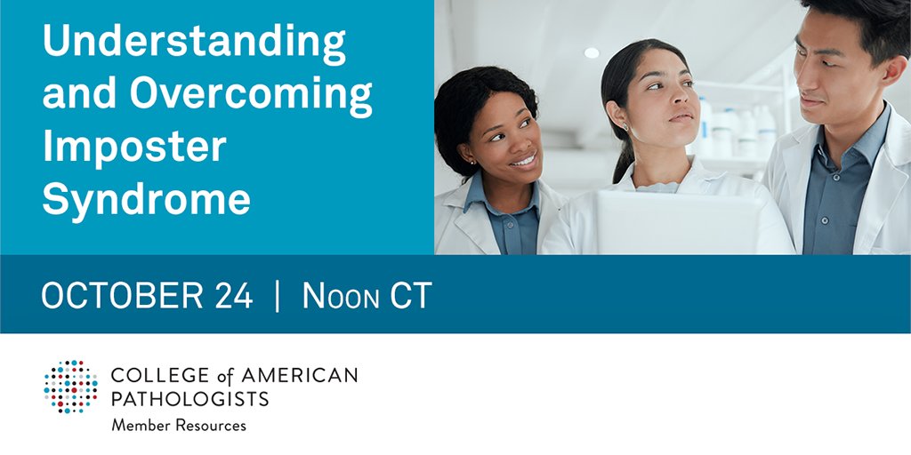 Pathologists's tweet photo. Don't miss our panel on imposter syndrome! Hear from experienced pathologists and discover strategies to boost your confidence in the workplace. Register today. #Pathology 

https://t.co/GafYAwABX3 https://t.co/xcsiiFn3Jp