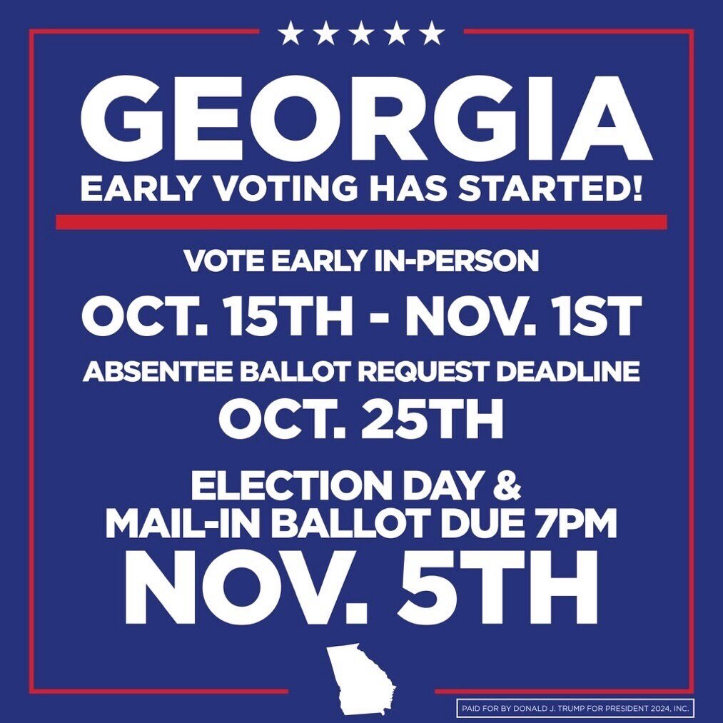 🚨ATTENTION GEORGIA🚨
vote.donaldjtrump.com/ga/