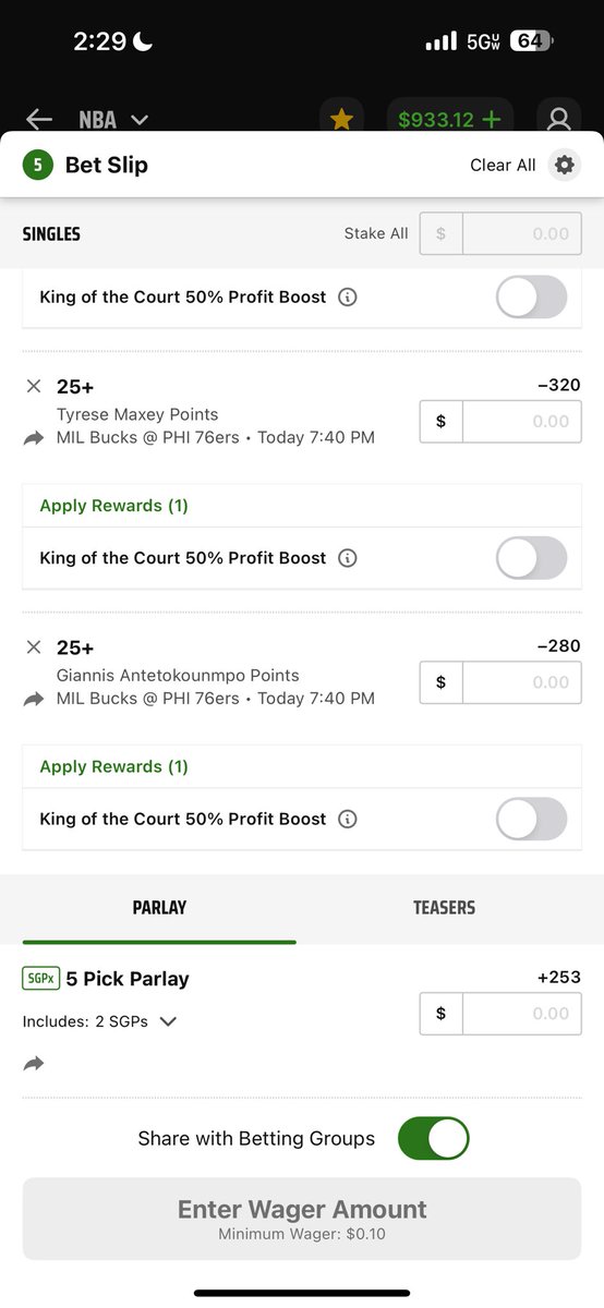 tybias56's tweet photo. @SmartPlaysDaily Only +253 now 😭😭 https://t.co/1XNuLEAcz1