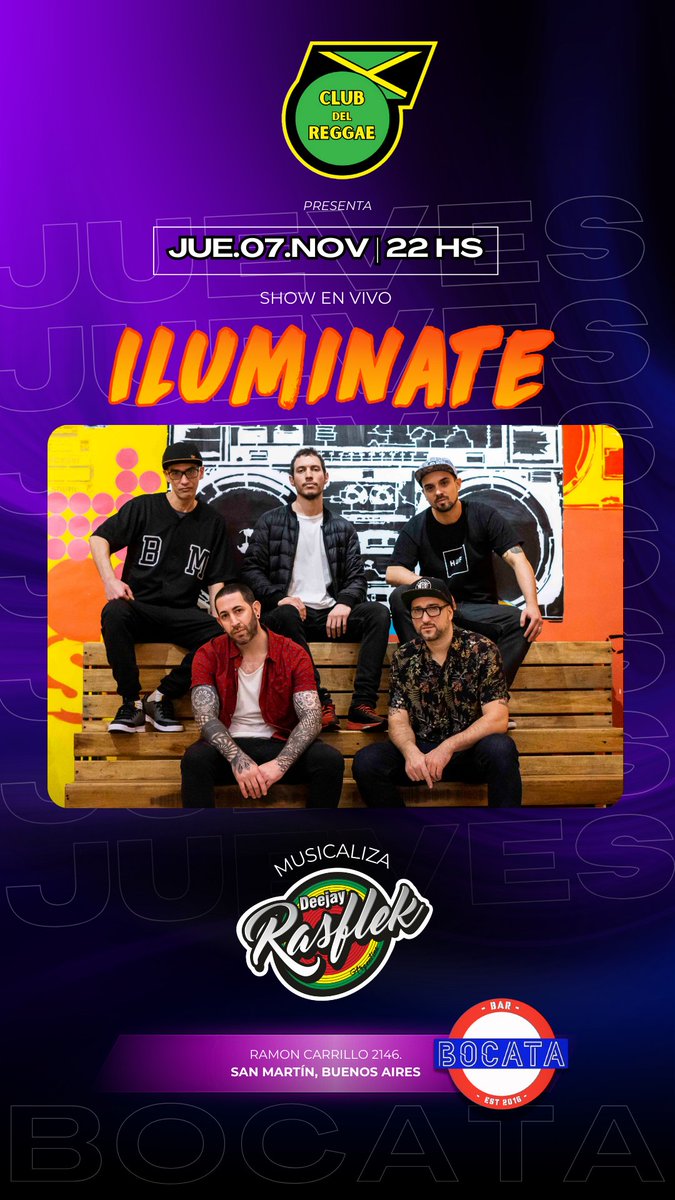 Jueves 7/11. 22 hs
<a href="/BocataBar/">Bocata Bar</a> San Martin
Entrada Libre