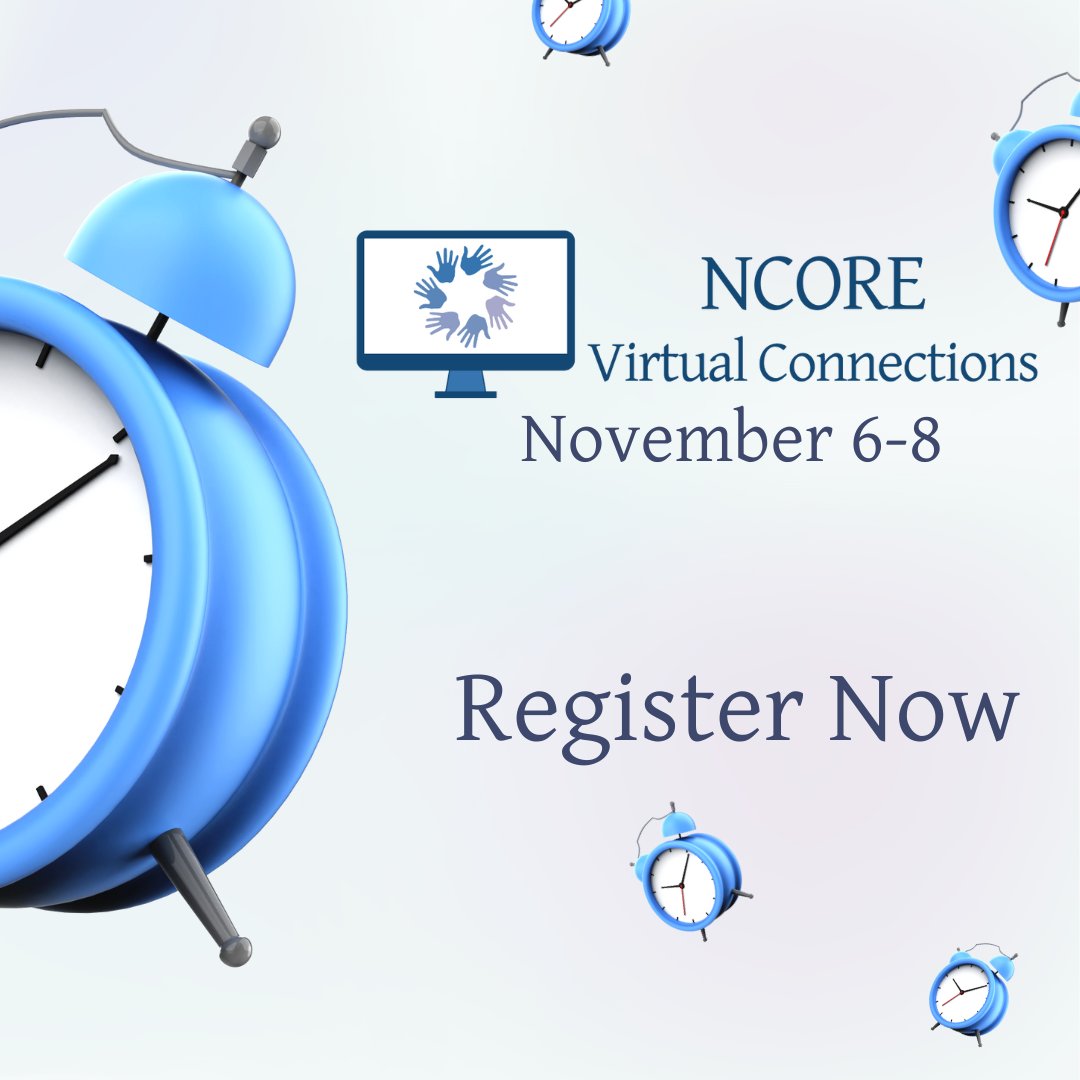 ⏰Don’t miss out! Register now for NCORE Connections 2024 and secure your spot at this dynamic virtual event. Last chance to join us this November! #NCORE2024 #education 

ncore.ou.edu/Upcoming-Event…