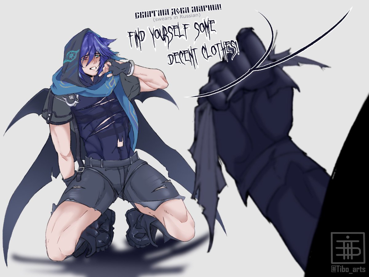 Tibo_arts's tweet photo. His outfit should be illegal 
#Ororon #genshinart https://t.co/QtytrAJdVi