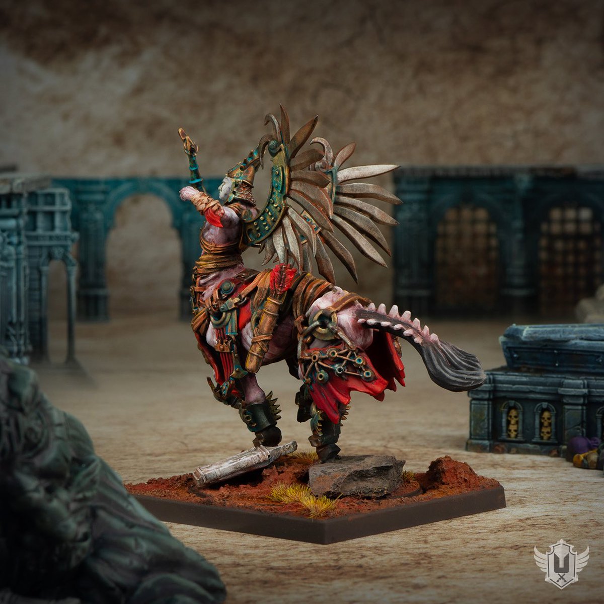 ulverbite's tweet photo. Centaur Kerykes 💀
#colorsofconquest #pathofconquest #conquest #miniaturepainting @PBWargames https://t.co/LokKYAPAf8