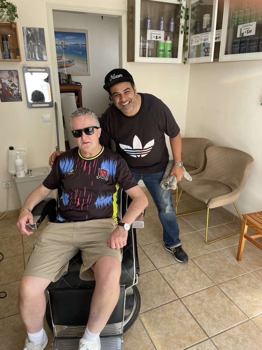 Michael Shine (@michaelshine2) on Twitter photo In another horrible week <a href="/DundalkFC/">Dundalk FC</a> at least the name is still alive. In a small village in Portugal 🇵🇹. Place we visit for haircut - A guy from LA 🇺🇸 owns, real character. ‘Look who it is the Dundalk boys’ Then followed us out & roared ‘Come on the Town’ In another horrible week <a href="/DundalkFC/">Dundalk FC</a> at least the name is still alive. In a small village in Portugal 🇵🇹. Place we visit for haircut - A guy from LA 🇺🇸 owns, real character. ‘Look who it is the Dundalk boys’ Then followed us out & roared ‘Come on the Town’