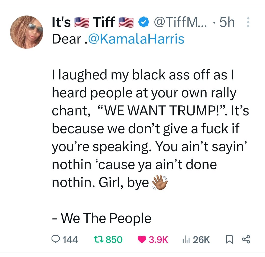 <a href="/KamalaHarris/">Kamala Harris</a> The desperation and panic is growing