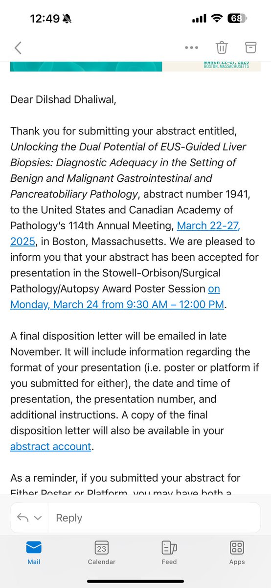 Dilshad Dhaliwal (@drdilshadd) on Twitter photo Am I dreaming or did I actually get a platform presentation, got nominated for an award, and posters for <a href="/TheUSCAP/">USCAP</a>
Lucky to be at <a href="/BCM_PathRes/">BCM_PathRes</a> wonderful mentors <a href="/Shilpaj16oct/">Shilpa Jain</a> <a href="/PeymanDin83/">Peyman Dinarvand</a> Kalyani Patel
🧡🧡 GI Pathology
🏆 hatrick all the way 😎<a href="/Pathologists/">CAPathologists</a> <a href="/GIPathJC/">DigestivePathJC</a> Am I dreaming or did I actually get a platform presentation, got nominated for an award, and posters for <a href="/TheUSCAP/">USCAP</a>
Lucky to be at <a href="/BCM_PathRes/">BCM_PathRes</a> wonderful mentors <a href="/Shilpaj16oct/">Shilpa Jain</a> <a href="/PeymanDin83/">Peyman Dinarvand</a> Kalyani Patel
🧡🧡 GI Pathology
🏆 hatrick all the way 😎<a href="/Pathologists/">CAPathologists</a> <a href="/GIPathJC/">DigestivePathJC</a>