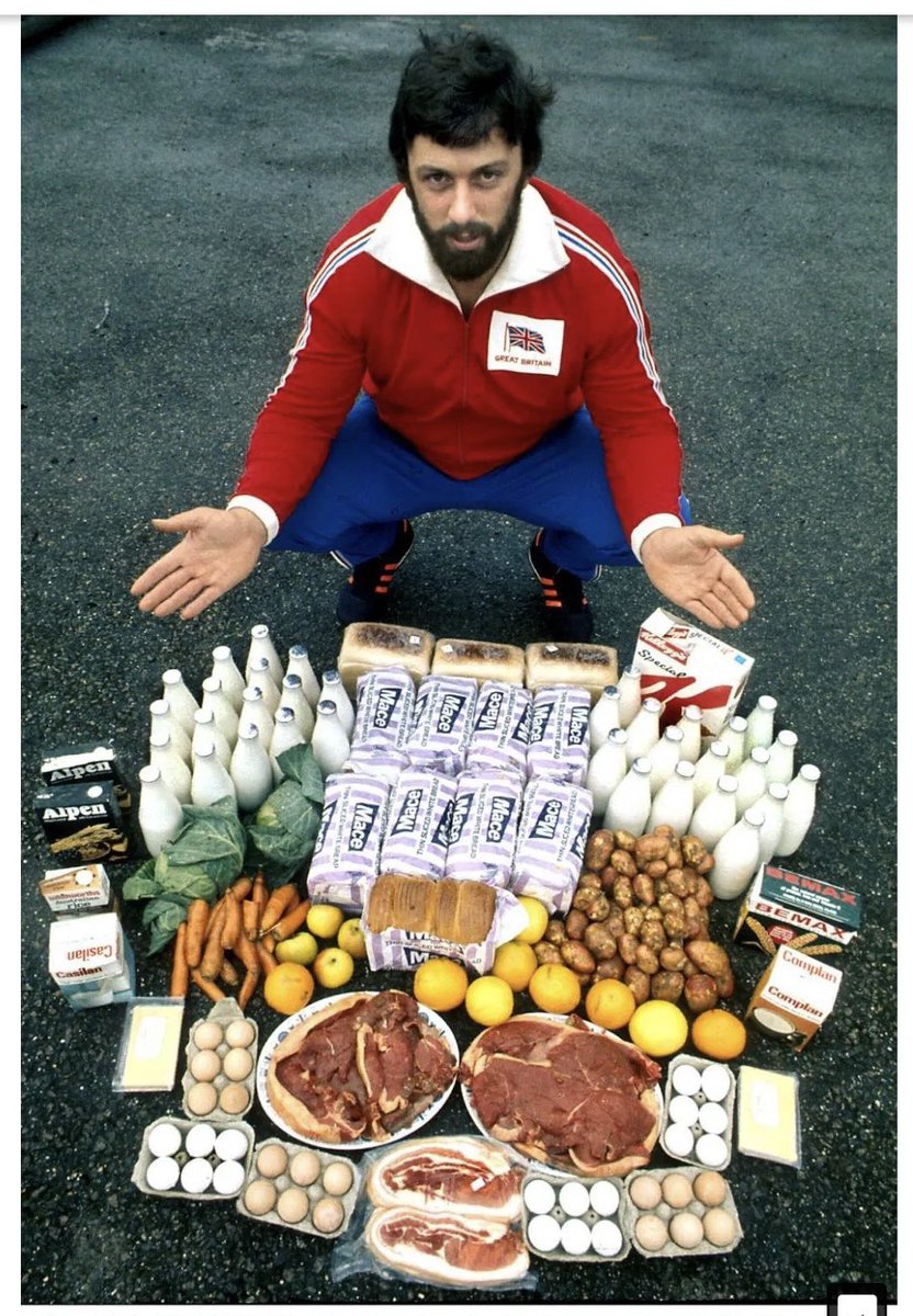 Geoff Capes was a very specific 80s icon. Everpresent on children’s tv, always using Roy Castle as a dumbbell or something. Professional strongman, Olympian. A very British superstar, in an age of Ready Brek and Luncheon Vouchers. Hammer down the doors of Valhalla, Geoff.
