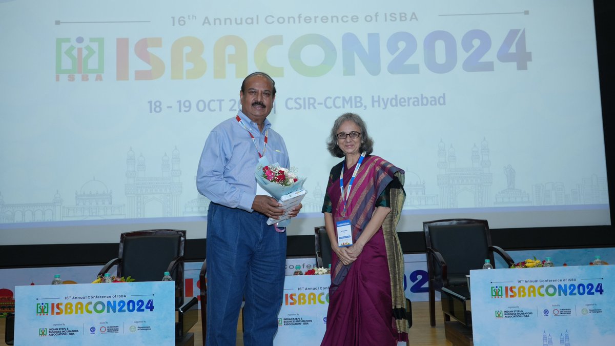 isba_org's tweet photo. We had the privilege of hosting Dr Ella Krishna, Chairman &amp; Managing Director of Bharat Biotech International Ltd., for a riveting Power Talk at ISBACON 2024 Sharing his vision for innovation in biotechnology and the importance of leveraging science for public health #ISBACON2024 https://t.co/YQPOFBG00f