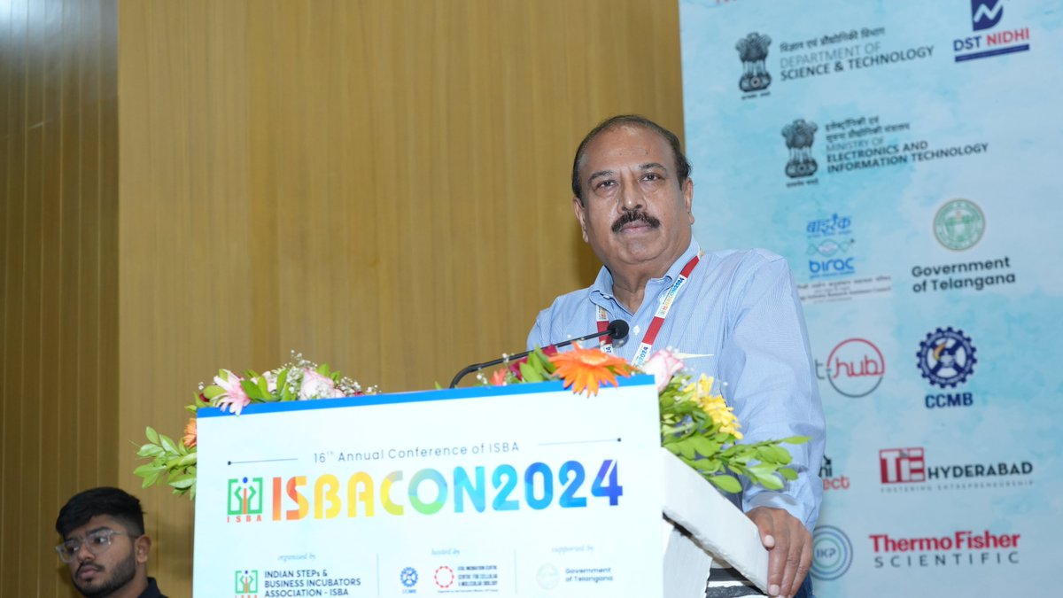 isba_org's tweet photo. We had the privilege of hosting Dr Ella Krishna, Chairman &amp; Managing Director of Bharat Biotech International Ltd., for a riveting Power Talk at ISBACON 2024 Sharing his vision for innovation in biotechnology and the importance of leveraging science for public health #ISBACON2024 https://t.co/YQPOFBG00f