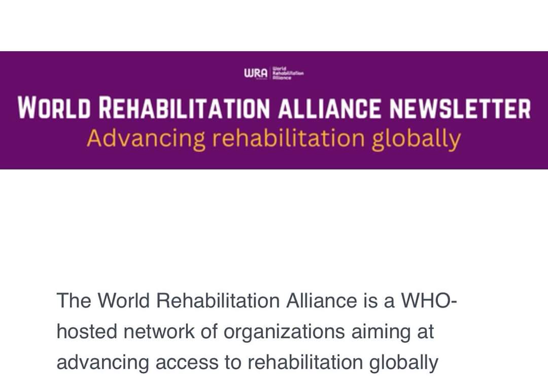 Want to know more about the World Rehabilitation Alliance’s advocacy work to advance rehabilitation globally? Sign up for our newsletter for feature articles, news, events, and more.
Link: confirmsubscription.com/h/d/13C55D48B0…