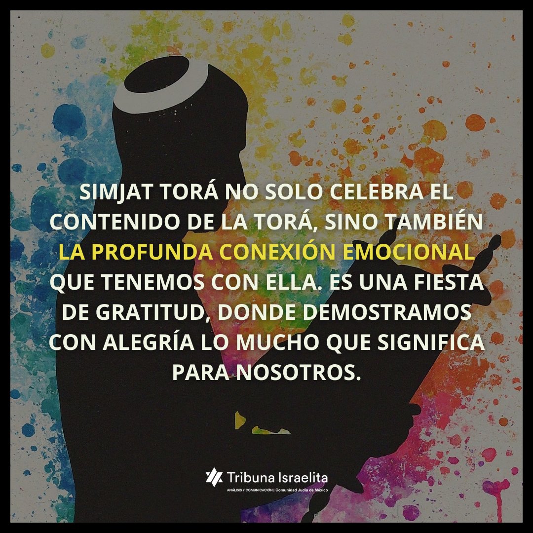 Esta noche termina Sucot y comienza Simjat Torá, una festividad de alegría y gratitud. 

Tras los días en la Sucá, celebramos el regalo de la Torá, bailando y cantando mientras completamos su lectura y la comenzamos de nuevo. ¡Jag Sameaj! 🎉📜