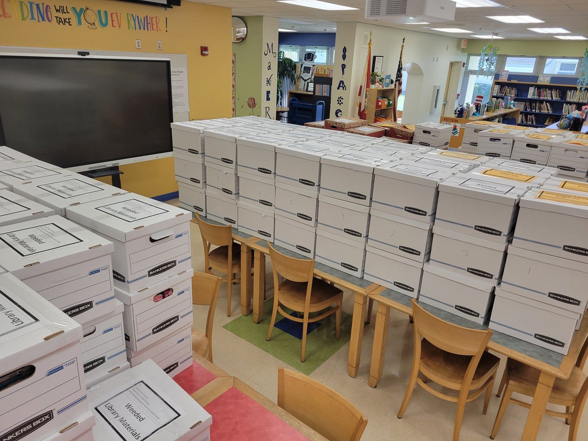 Jamie Wilson (@mrsmediajte) on Twitter photo Our weeding project is in the books β
ππ The INCREDIBlE <a href="/pbcsd/">The School District of Palm Beach County</a> Library Media Services team worked for 2 days & helped me pack 145 boxes with 6,252 books ahead of our <a href="/OrangeBowl/">Capital One Orange Bowl</a> library remodel. Thank you <a href="/ssunshne/">stephanie sunshine</a> & team! β€οΈ Time to organize & re-order the faves. Stay tuned... Our weeding project is in the books β
ππ The INCREDIBlE <a href="/pbcsd/">The School District of Palm Beach County</a> Library Media Services team worked for 2 days & helped me pack 145 boxes with 6,252 books ahead of our <a href="/OrangeBowl/">Capital One Orange Bowl</a> library remodel. Thank you <a href="/ssunshne/">stephanie sunshine</a> & team! β€οΈ Time to organize & re-order the faves. Stay tuned...