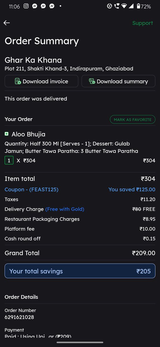 dharmik_ladka's tweet photo. Dear @zomatocare,
@zomato this is what we are getting after taking the membership from you.
If we have to eat anything instead of what we ordered then what is the use of membership is just for save money from delivery charges.
@jagograhakjago can you please check. https://t.co/i1NvtmSOdx