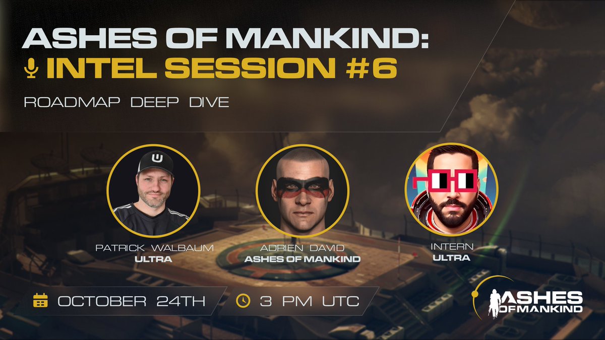 Intel Session #6 is locked and loaded—get ready for a deep dive into the Ashes of Mankind roadmap! 💥

Set a reminder and join us tomorrow 👇