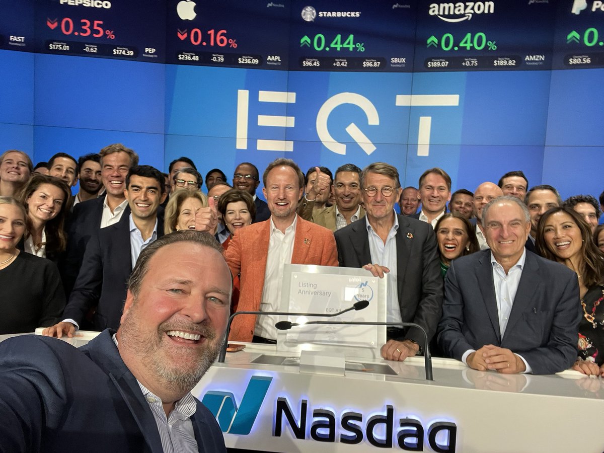 What an amazing <a href="/NasdaqExchange/">Nasdaq Exchange</a> bell ceremony with our friends from <a href="/EQTCorp/">EQTCorp</a> and CEO Christian Sinding!  I can’t wait to see what the next five years bring!