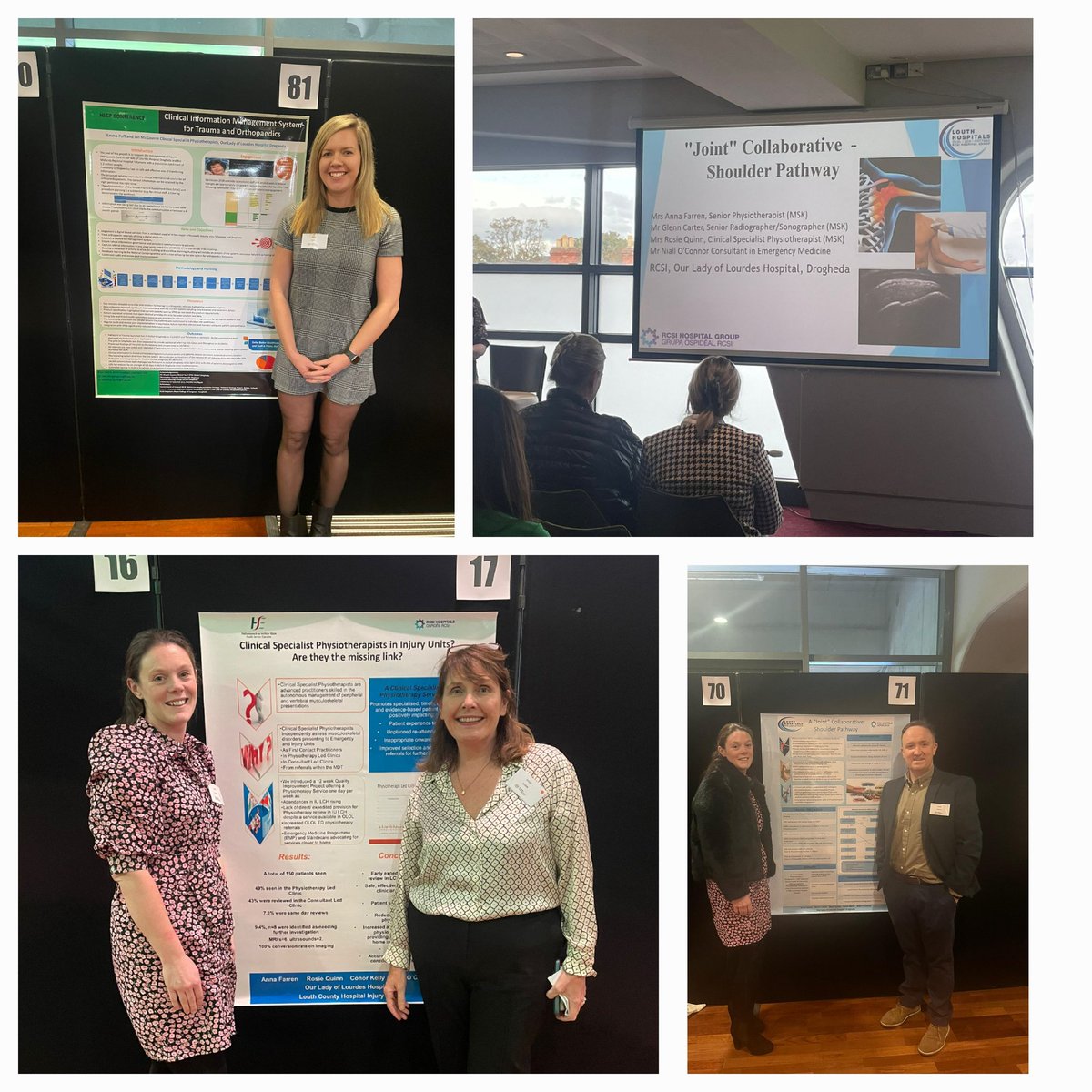 PTOLOLH's tweet photo. Congratulations to all our colleagues who represented OLOLH physio dept at the HSCP conference today @emma_poff @RosieQuinnPT4 @CathyGillen3 @_ISCP_ @WeHSCPs https://t.co/MpyLjkY8OG