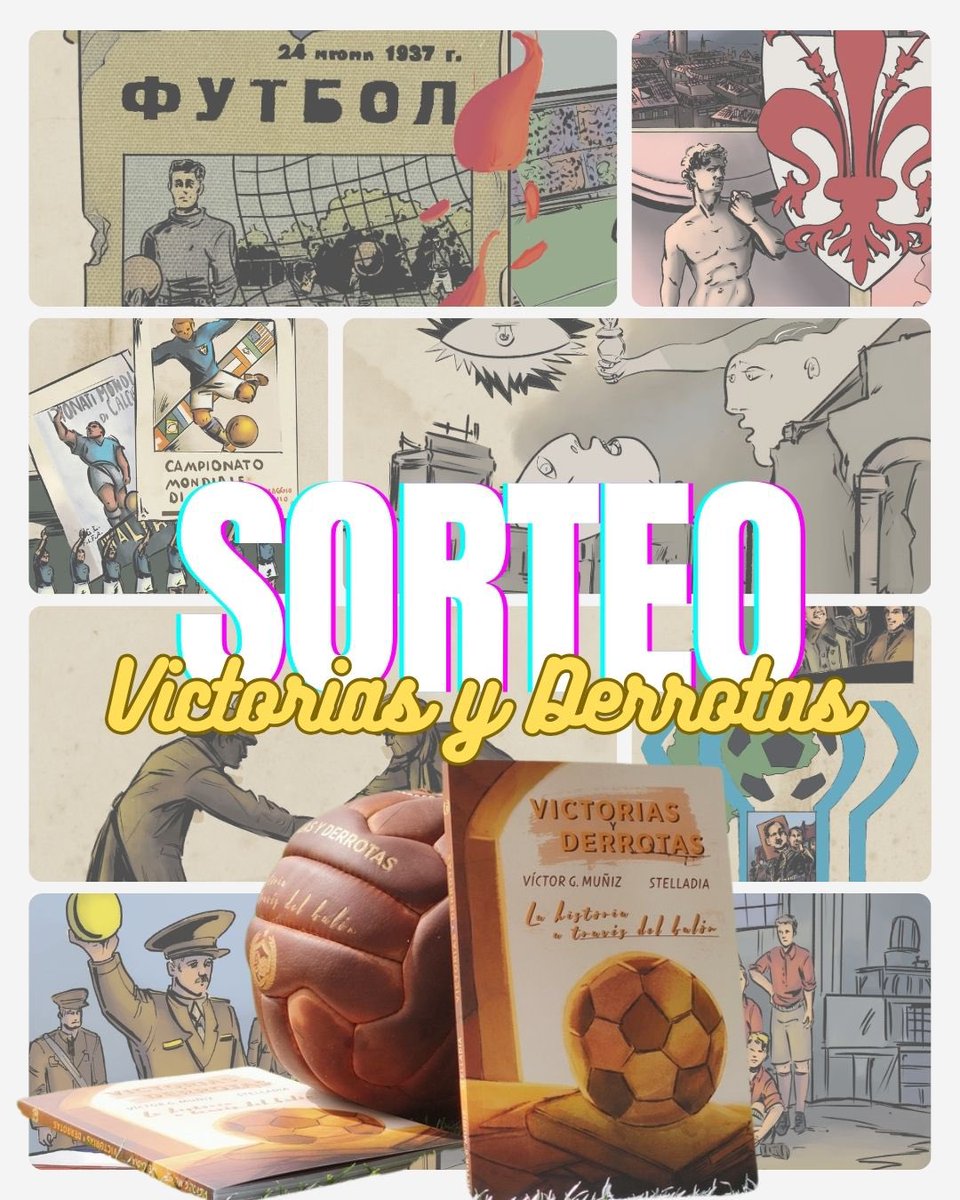 🚨SORTEO EN INSTAGRAM🚨

Un ejemplar de la novela gráfica ‘Victorias y Derrotas, la Historia a través del balón’ 

Desde la Florencia de los Medici a la Argentina de Videla, las dos Guerras Mundiales o la desintegración de Yugoslavia.

📲 instagram.com/p/DBd7vXoNuLE/…