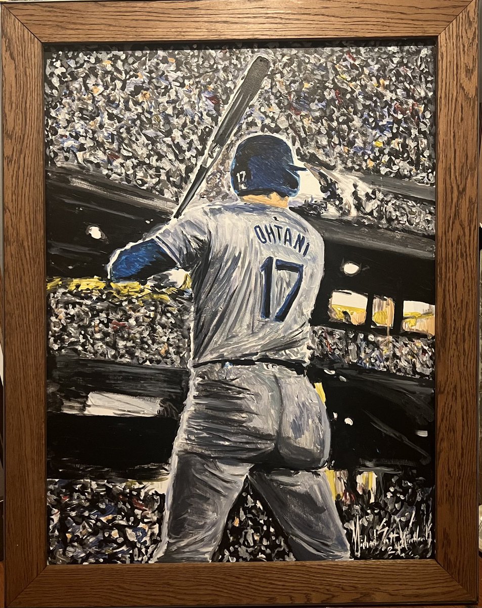 OHTANI, one of one original painting #michaelscottwoodcock