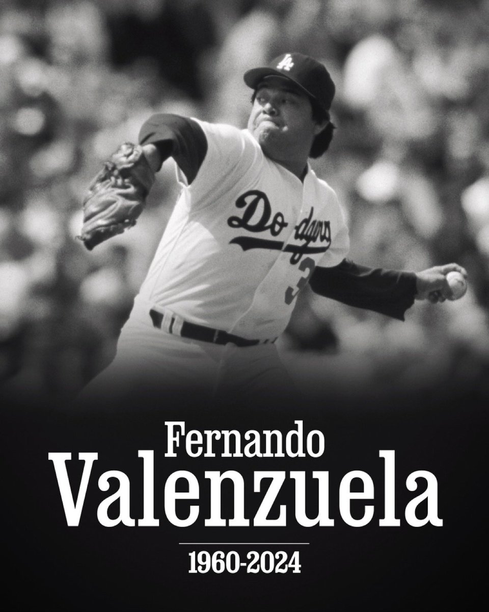 Estamos profundamente entristecidos al enterarnos del fallecimiento del gran ex jugador de los Dodgers Fernando Valenzuela.
La “Fernandomanía” arrasó en el béisbol en 1981.
Tenía 63 años. <a href="/WAO973/">WAO 97.3</a>