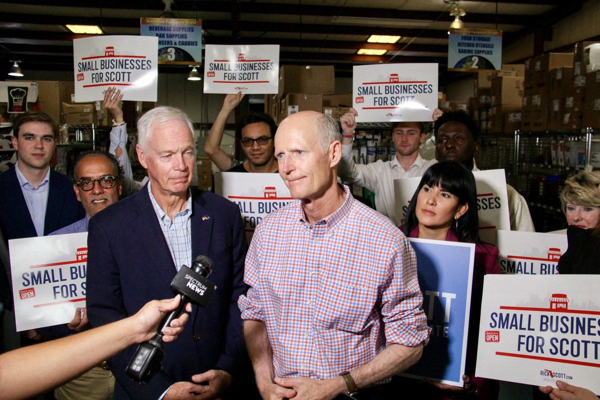 Orlando is ready to #KeepFloridaRED!

Great to have my friend Senator <a href="/RonJohnsonWI/">Ron Johnson</a> join Ann and me in Florida to help get out the vote!