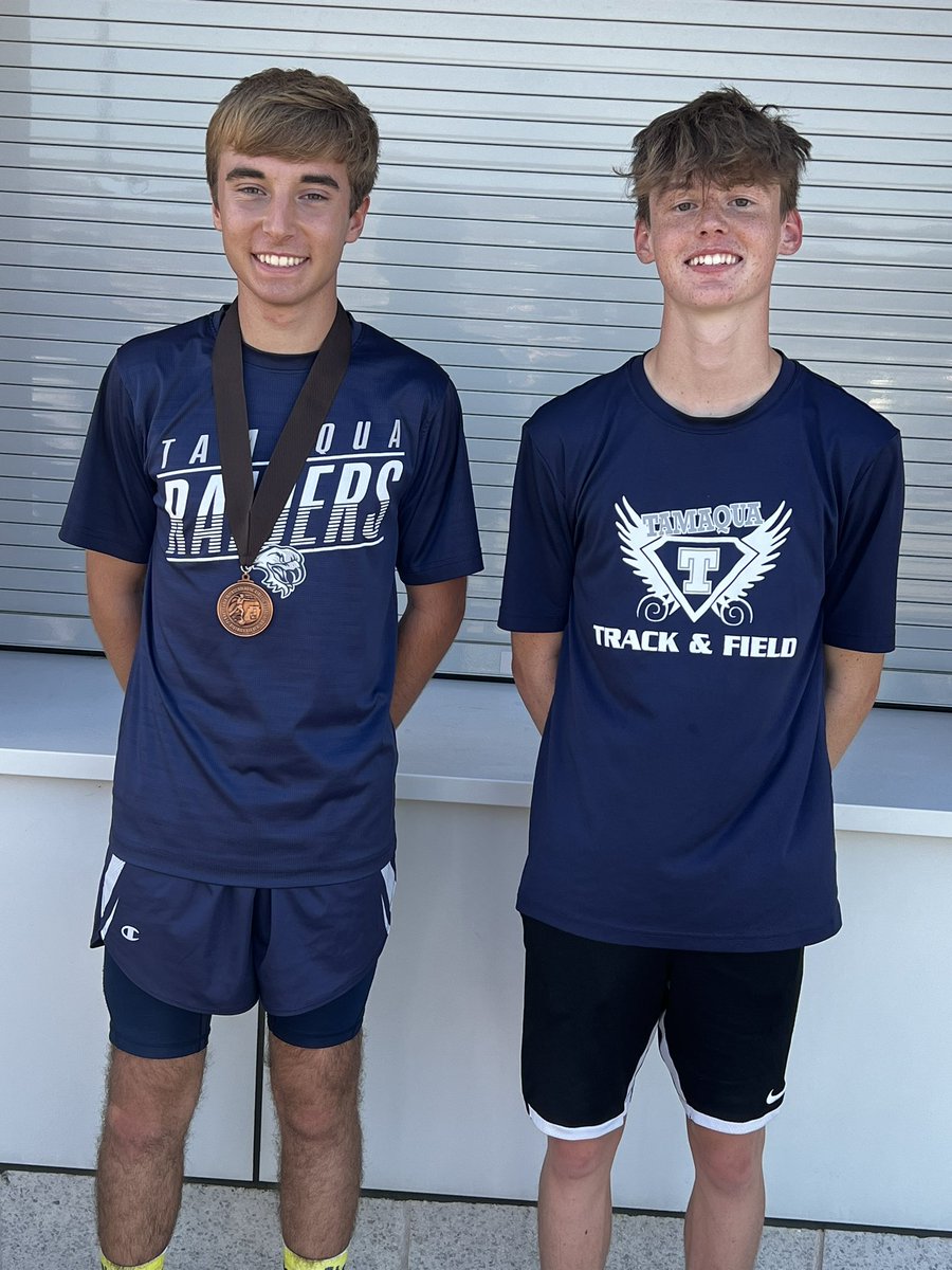 TASDAthletics1's tweet photo. Congrats to our PIAA state qualifiers …Anthony Marchetti and Levi Kunkel!!!  Anthony finished in 8th place and Levi in 12th! https://t.co/zkNph8FjSC