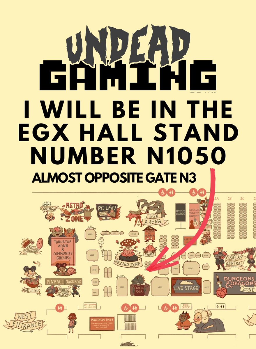 I will be in the <a href="/EGX/">EGX</a> hall this October, my stand number N1050 so if you usually see me in  <a href="/MCMComicCon/">MCM Comic Con</a> please come and find me and say hi.  

#MCMComicCon #egx