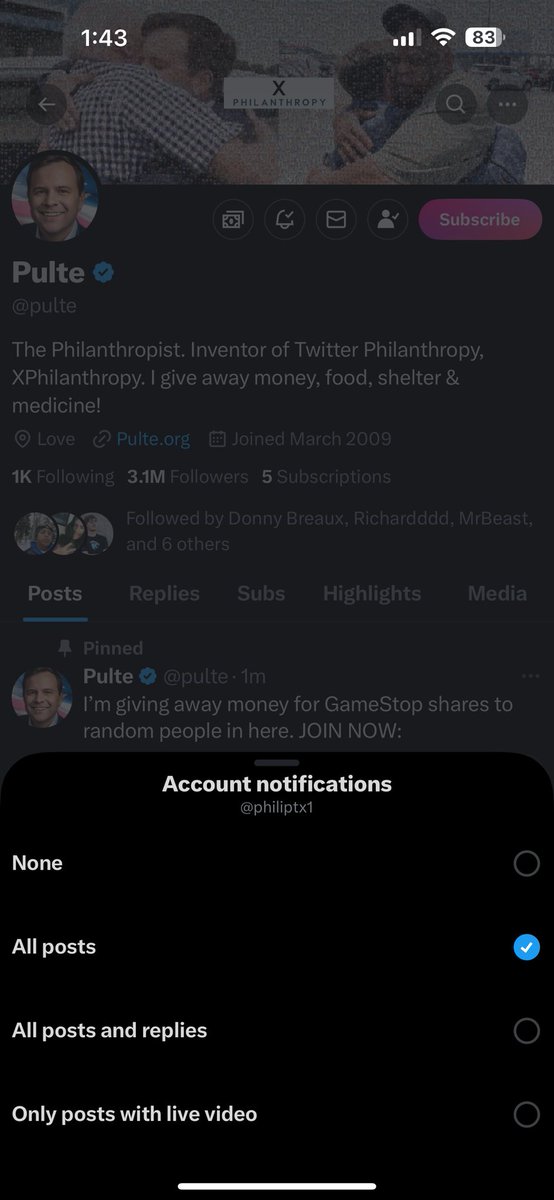 philiptx1's tweet photo. @pulte Notifications on! Moving this week and can really use the extra cash $maslomusic https://t.co/Xwpqx6Biie