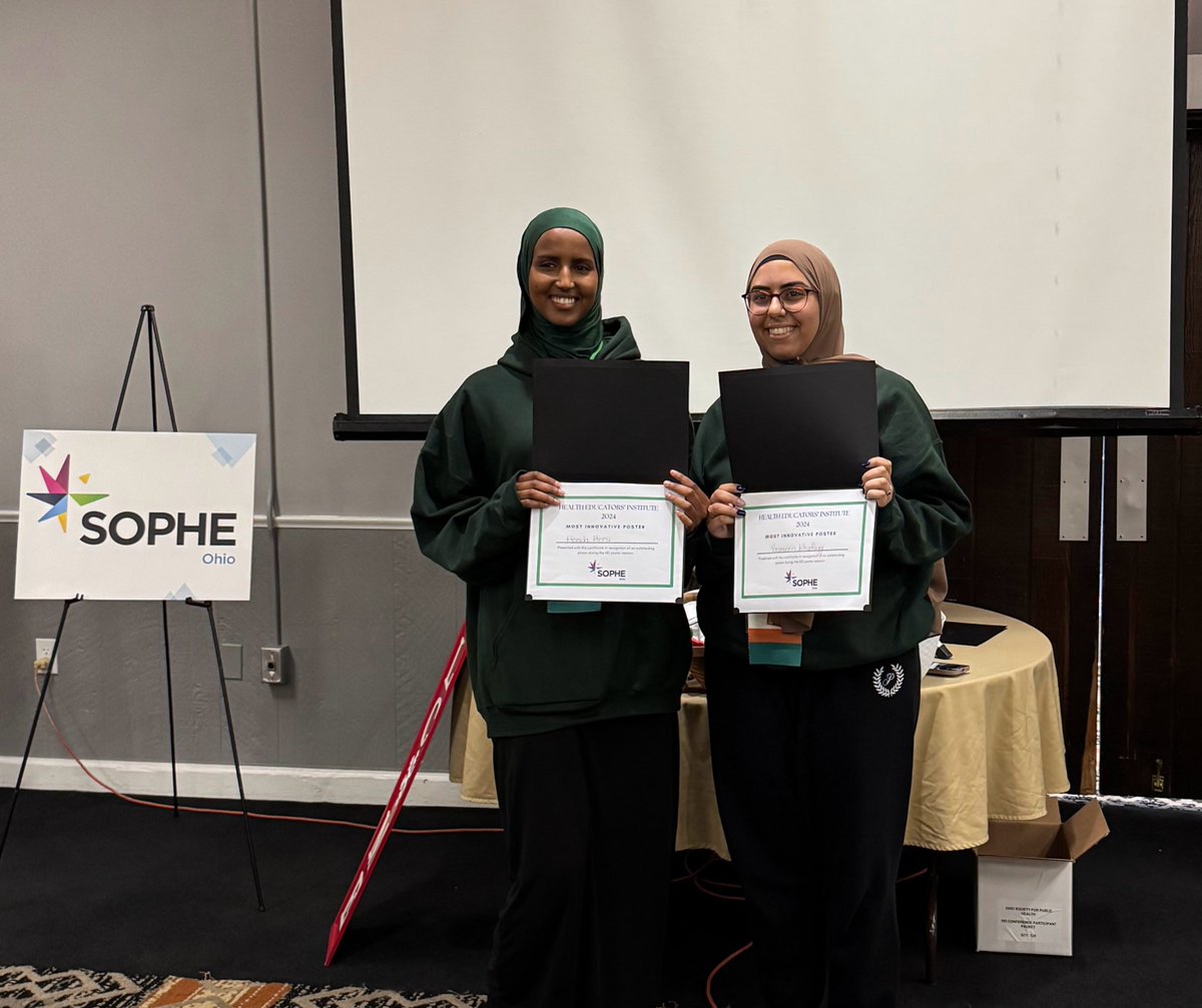 As part of National Health Education Week, we would like to recognize the individuals who were recipients of awards for their posters presented at the 2024 Health Educators' Institute. (Not pictured: Abby Epplen)
Thank you for your contributions to Health Education!