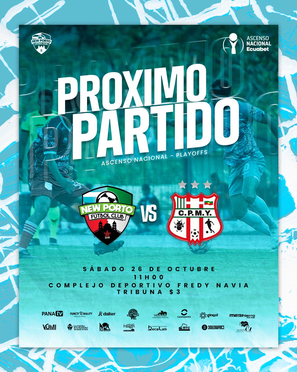 NewPorto_Fc's tweet photo. ¡Juntos, como un solo equipo, podemos lograrlo!🩵⚽️

Este sábado, en nuestra cancha y con nuestra gente.🦾⚔️

#VamosNew🩵
#TodosJuntos🫱🏼‍🫲🏾
#AscensoNacionalEcuabet🇪🇨 https://t.co/R7H5tkaToT