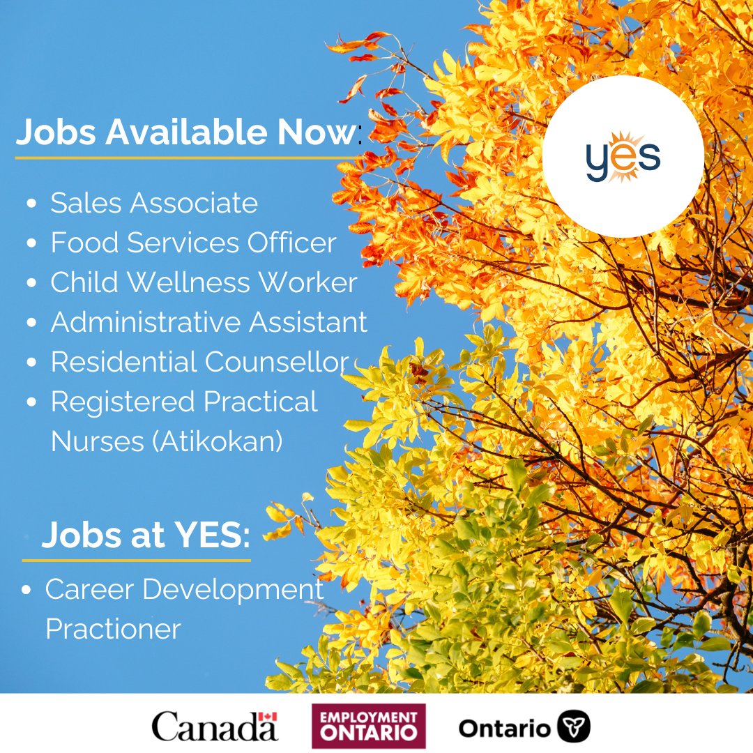 Here are this week's featured jobs.  To view all job postings visit our website: yesjobsnow.com/job-bank/.