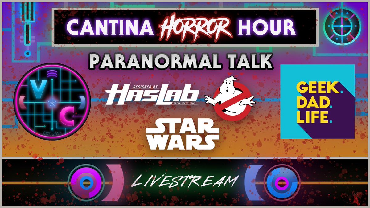 Victoria’s Cantina (On Threads Now) (@vicscantina) on Twitter photo Ever wanted to see & hear evidence of the paranormal? Well, I’ve got a few surprises for you. Tune in this Friday for Cantina Horror Hour! I’ll be joined by <a href="/GeekDadTweets/">Geek. Dad. Life.</a> for some Halloween fun. We’ll be waiting for you. 👻 🎃 🦇
youtube.com/live/yw6r1p7mO… Ever wanted to see & hear evidence of the paranormal? Well, I’ve got a few surprises for you. Tune in this Friday for Cantina Horror Hour! I’ll be joined by <a href="/GeekDadTweets/">Geek. Dad. Life.</a> for some Halloween fun. We’ll be waiting for you. 👻 🎃 🦇
youtube.com/live/yw6r1p7mO…